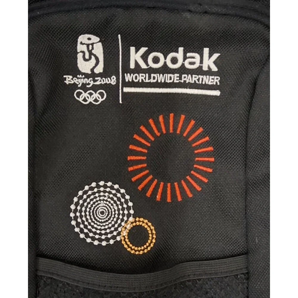 Kodak Worldwide Partner Beijing 2008 Olympics Black Backpack 12L 8-Pocket Zipper